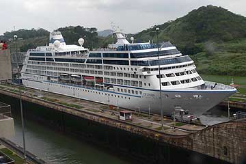 The Delphin Renaissance Cruise Ship in the Panama Canal