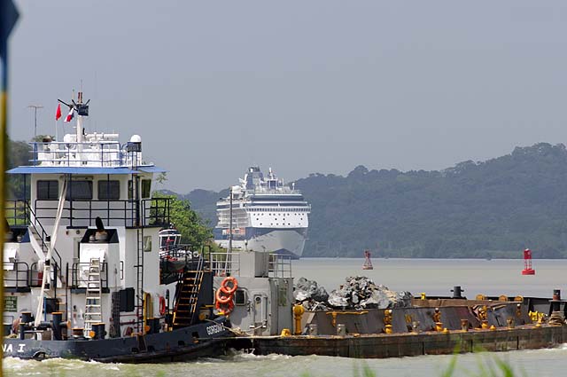 The Celebrity Constellation Cruise Ship in the Panama Canal