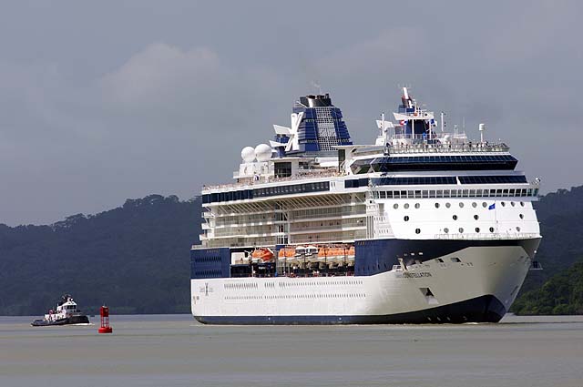 The Celebrity Constellation in the Panama Canal, Nov. 27 2009