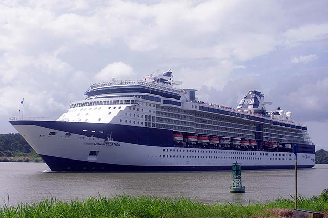 The Celebrity Constellation on her South Bound Panama Canal Transit