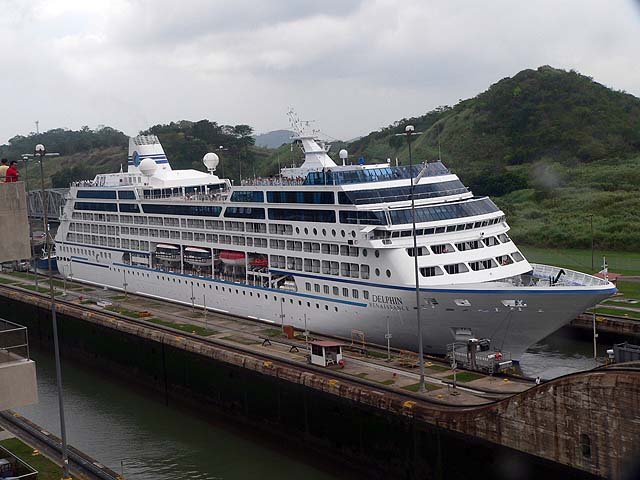 The Delphin Renaissance in the Miraflores Locks Panama Canal 2005