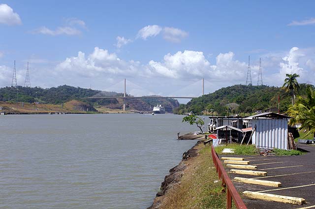The Maasdam approaching the Pedro Miguel Locks Panama Canal
